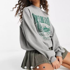 Hollister gray Wyoming crewneck